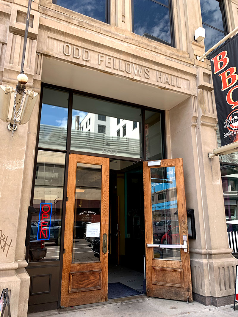 front door at civil rights litigation group office in denver