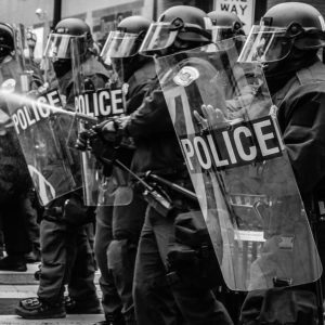 police swat team at protest